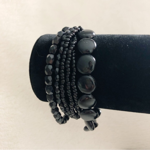 PREMIER DESIGNS Boho Black Multi-Strand Beaded Bracelet - Picture 12 of 12